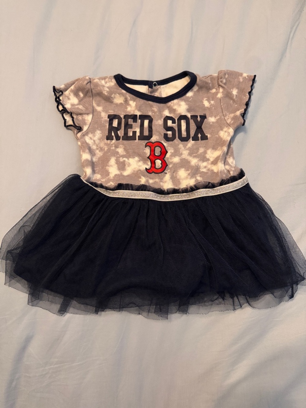Genuine Merchandise Infant 18M Tie-Dye Dress Bostons Red Sox in Navy & Gray